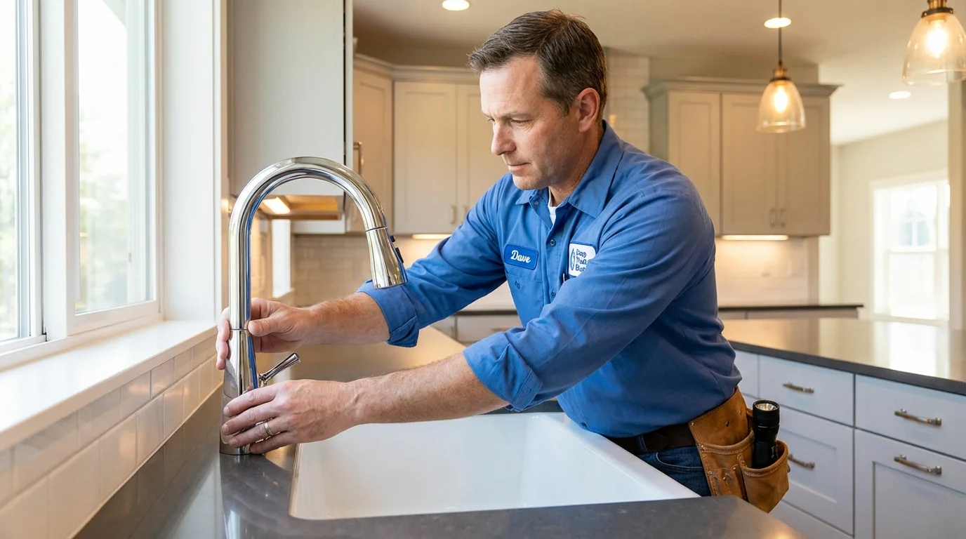 Kitchen faucet installation by Johns Plumbing LLC in Colton